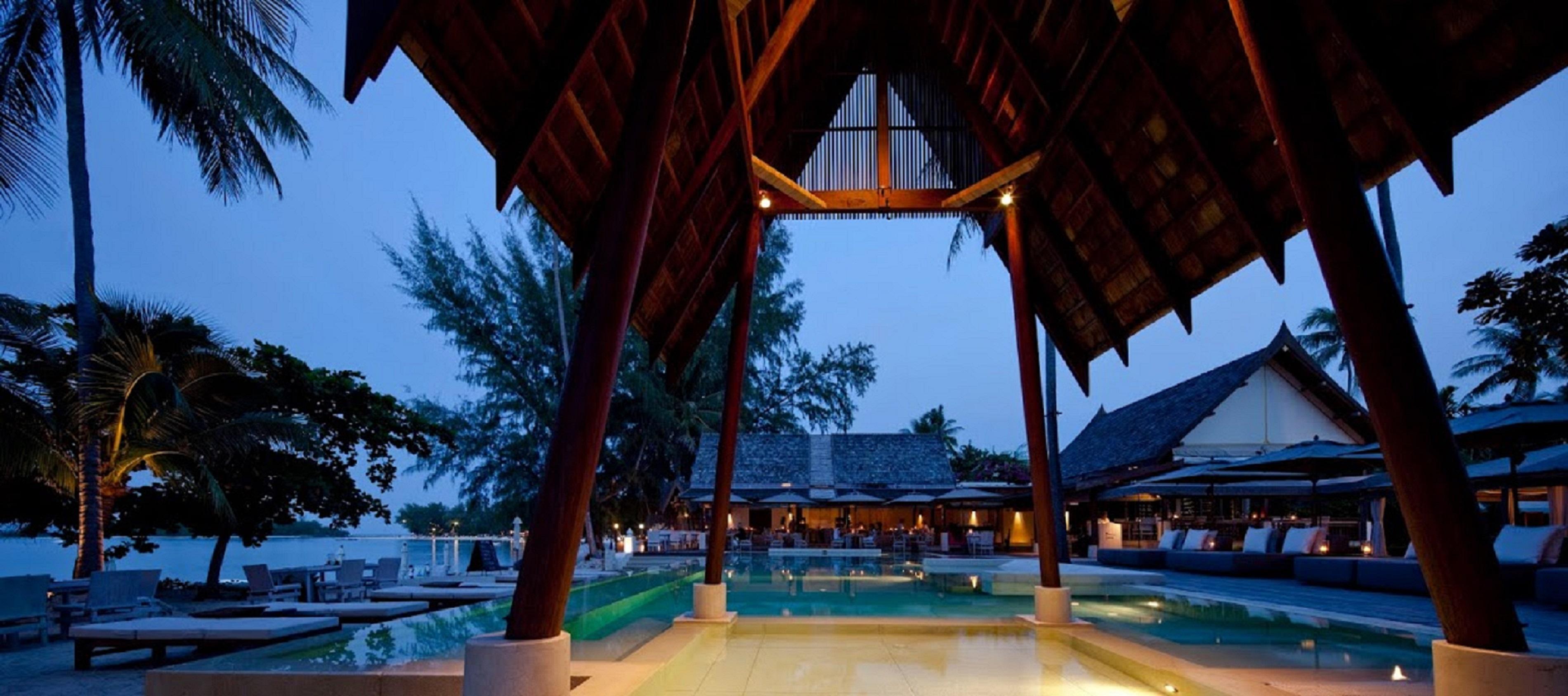 سالا ساموي تشيونج مون بيتش Choeng Mon المظهر الخارجي الصورة The resort's main lobby