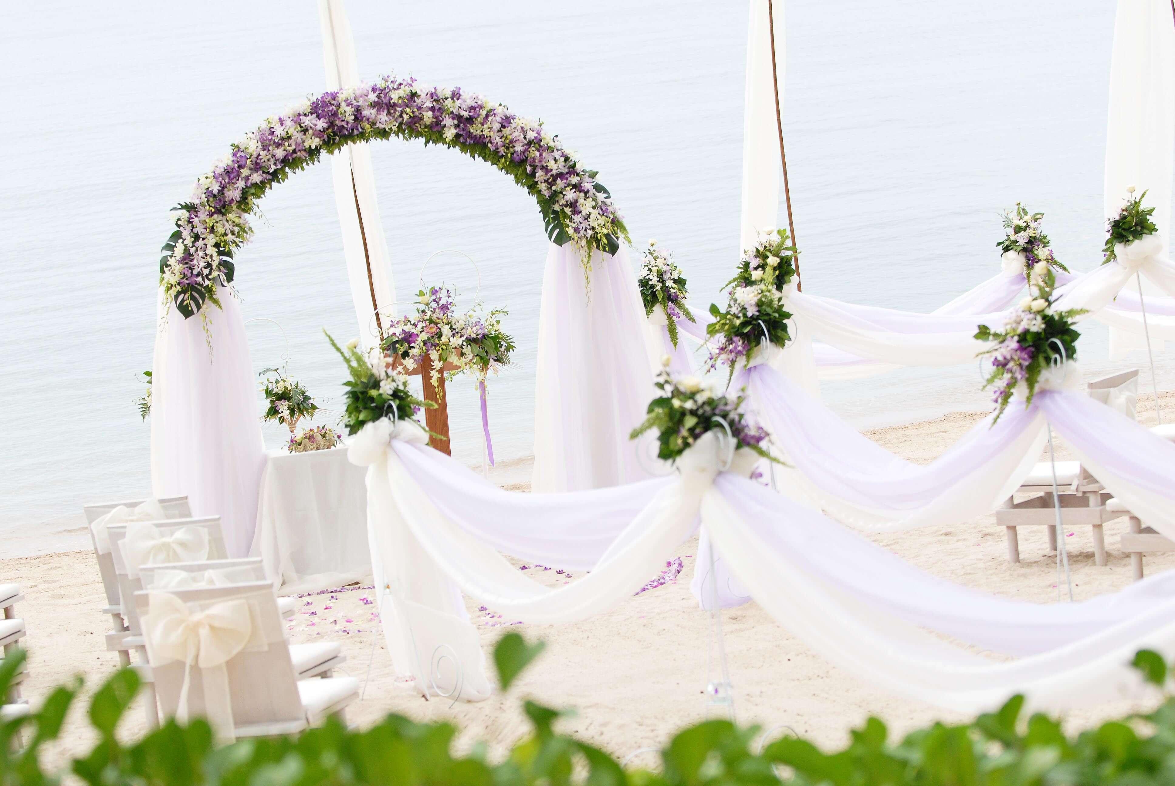سالا ساموي تشيونج مون بيتش Choeng Mon المظهر الخارجي الصورة A beach wedding